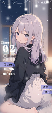 紫色梦幻少女