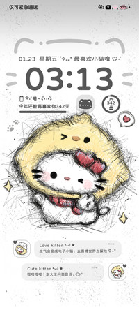 涂鸦 潦草头套小猫
