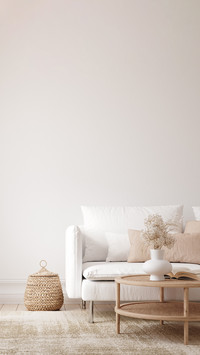 Minimalist modern living room interior background