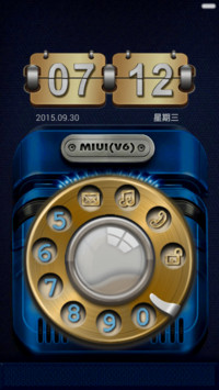 极致奢华V6（旋转锁屏版 拨号盘超炫旋转动态锁屏 超1300枚完美图标全覆盖）