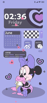 紫色童年米妮
