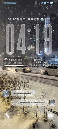 认真的雪 落雪动画