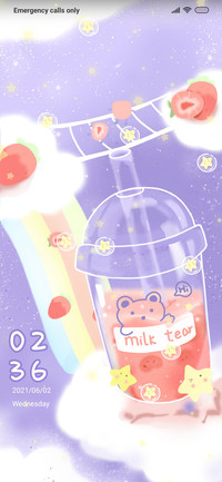 Warm milk tea