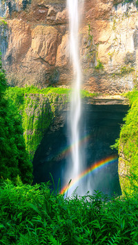 Nitrate cave waterfall
