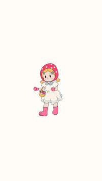 小女孩治愈插画壁纸-锐景创意