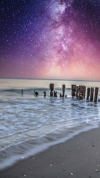 The galaxy is shining