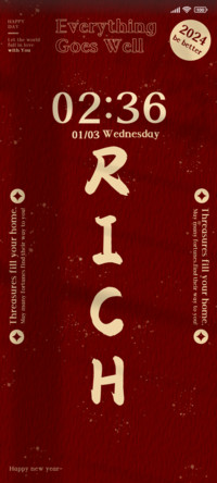 Rich safe happy