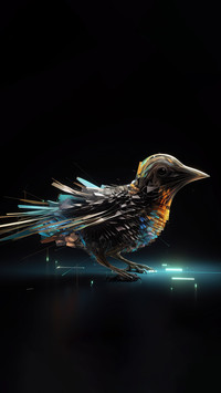 Creative Black Bird