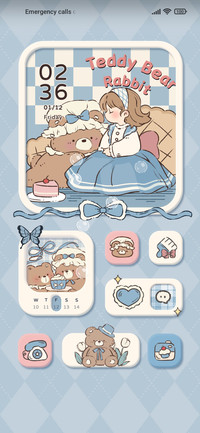 Retro bear bear