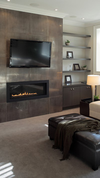 Different styles of TV walls 15
