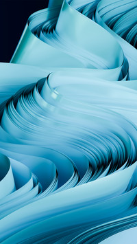 Flowing blue graphic