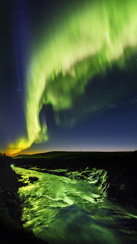 Hraunfossar northwestern region iceland
