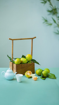 Green oranges can also be made into ice powder