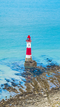 Beachy Head Lighthouse Colourful Scene