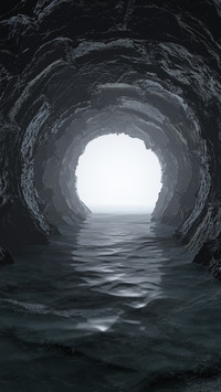 Threedimensional artistic conception diagram of the rock
