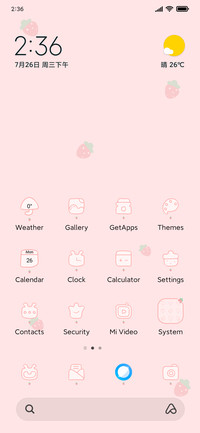 Pink strawberry