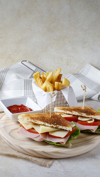 French fries only dipped in tomato sauce 6