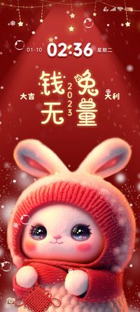 冬季萌萌小兔 多图