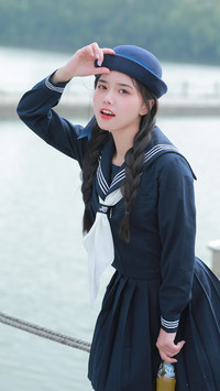 jk清新美女-锐景创意