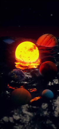 Submerged galaxy