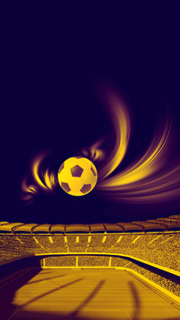 Cool football special effects in the stadium