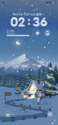 冬日小屋 昼夜切换