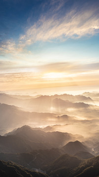 Morning glow at sunrise