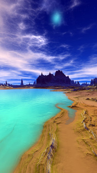 Deep blue sky