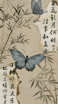古风蝴蝶壁纸-锐景创意