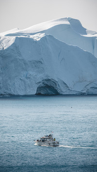 Arctic frost landscape