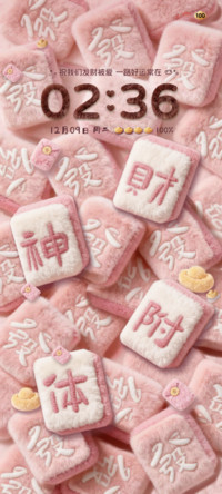 毛绒大图标发财麻将