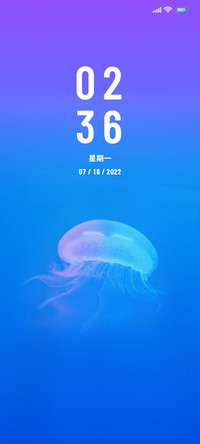 渐变水母