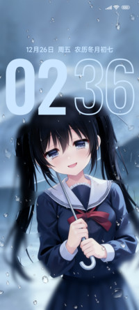 雨泪二次元少女