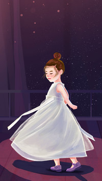 跳舞的小女孩-锐景创意