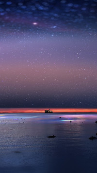 The galaxy is shining