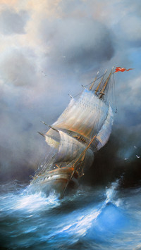 Delicate oil painting