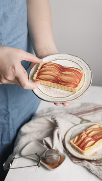 Crispy apple pie