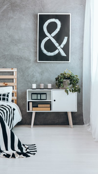 Setting wall decorations composition