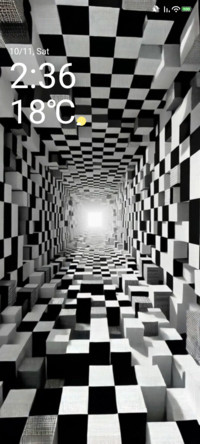 Black and white