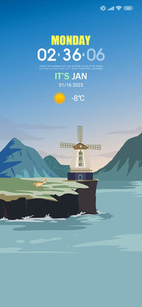Mountains sea