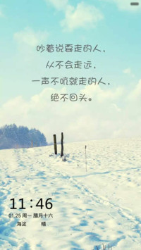 认真的雪