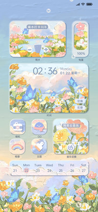 蝴蝶共振 浪漫油画