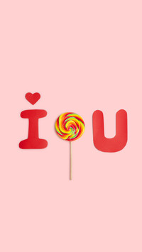 Valentines day alphabet card