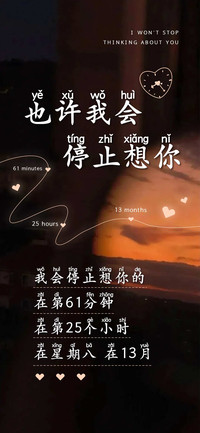 也许我会停止想你