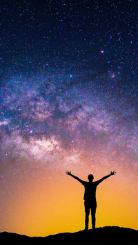 Night sky and starry sky