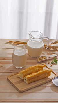 Is soybean milk deepfried dough sticks stick healthy