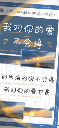我对你的爱不会停