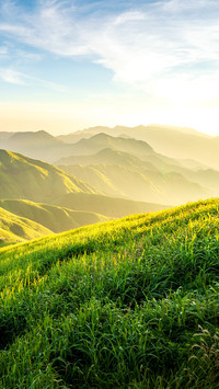 The natural scenery of wugong mountain
