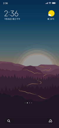 Purple forest