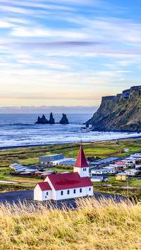 Church in Vik - Little Town in Southern Iceland
